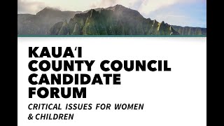 YWCA Kauaʻi 2022 County County Council Candidate Forum
