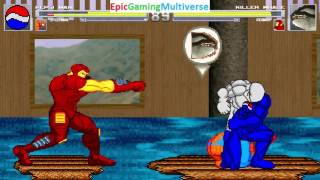 Pepsiman And Spider-Man VS The Killer Whale And Iron Man In A MUGEN Match / Battle / Fight