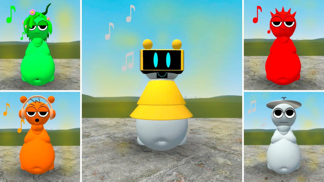 NEW FAT ONES SPRUNKI INCREDIBOX BEATS in Garry's mod! - YouTube