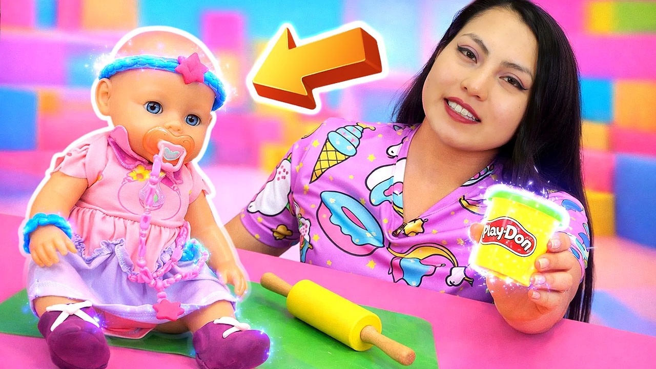 La niñera y Emily juegan con plastilina Play Doh - YouTube