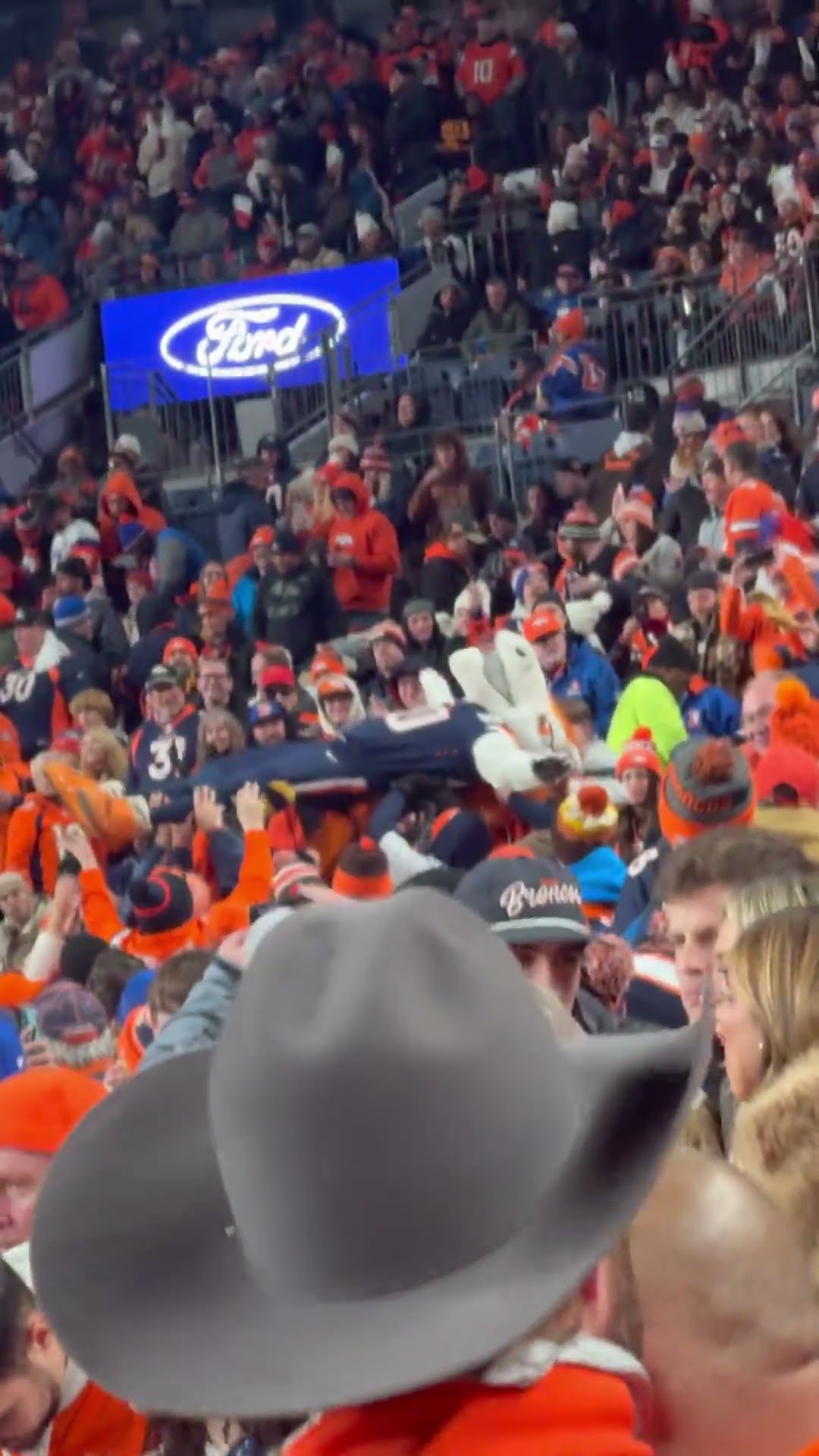 Denver Broncos Mascot Goes Crowd Surfing || ViralHog