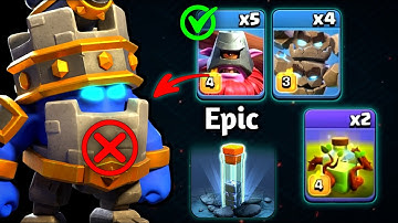 METEOR GOLEM + THROWER with Rc Charge attack Strategy Is Insane | Th18 Totem Spell attack Strategy