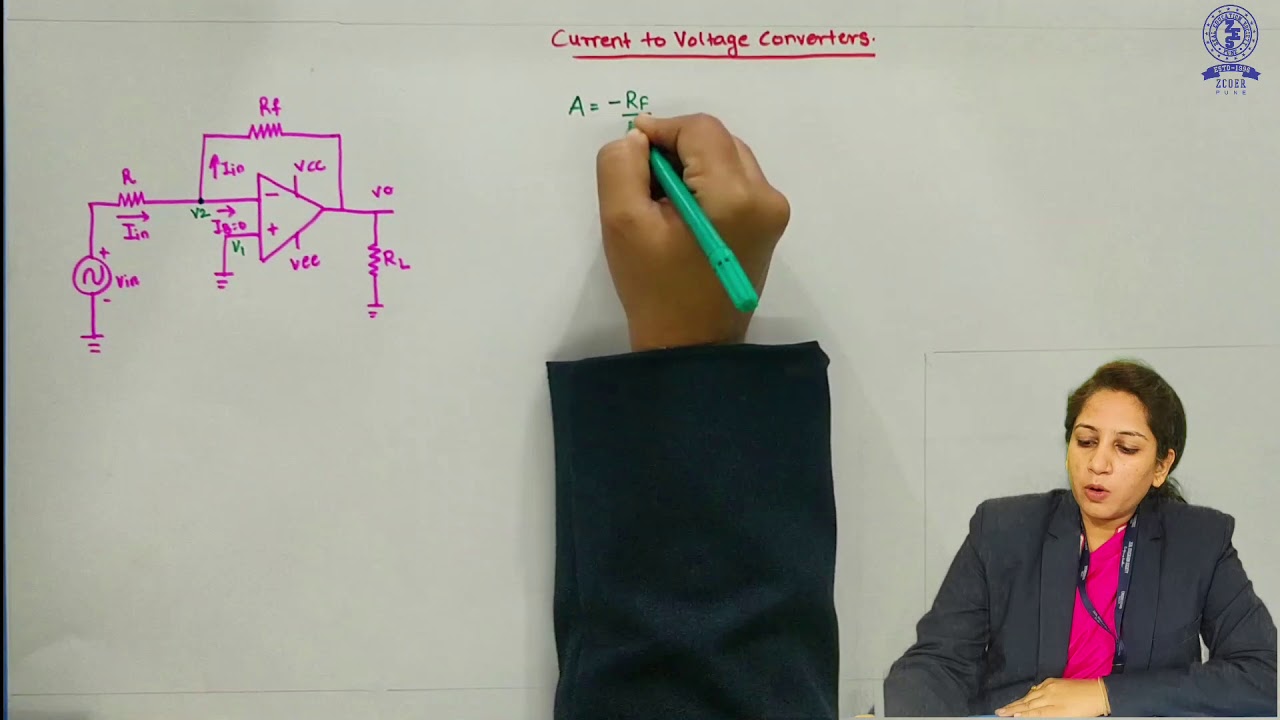 Applications of Op-Amp as current to voltage converter - YouTube