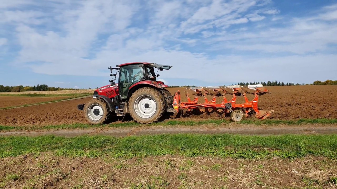 Pflügen 2019 mit Case Maxxum 110 und Kuhn Master 120