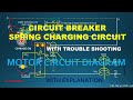 Circuit breaker closing spring charging circuit connection   motor control circuit diagram