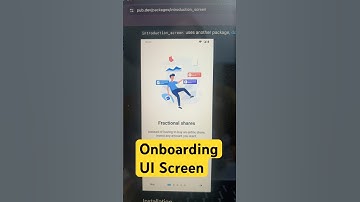 Flutter Onboarding Screen UI Design with Code | Smooth Intro Pages #shorts