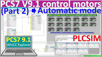PCS7 V9.1 how to create and simulation project for control motors part2 full tutorial