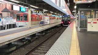 ◆急行　梅田行きと普通　梅田行き　阪神電車　尼崎駅◆