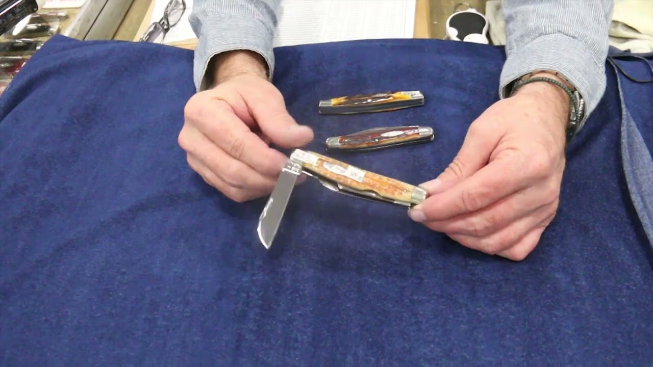 Материал рукояти ножей CASE KNIVES STAG от Джерри Фостера на выставке Gator Show 2024