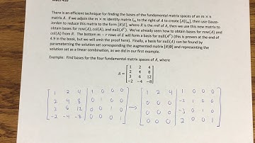 4.9 - Rank, Nullity, and the Fundamental Matrix Spaces (Part 2)