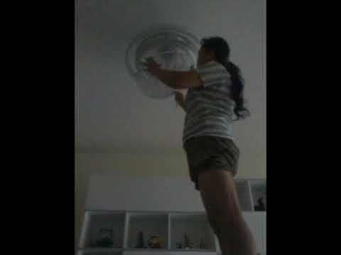 How to clean your ceiling fan.