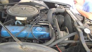 1972 Cadillac Eldorado Convertible engine running