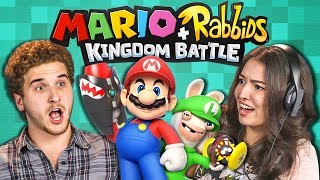 COLLEGE KIDS PLAY MARIO + RABBIDS KINGDOM BATTLE! (React: Gaming)