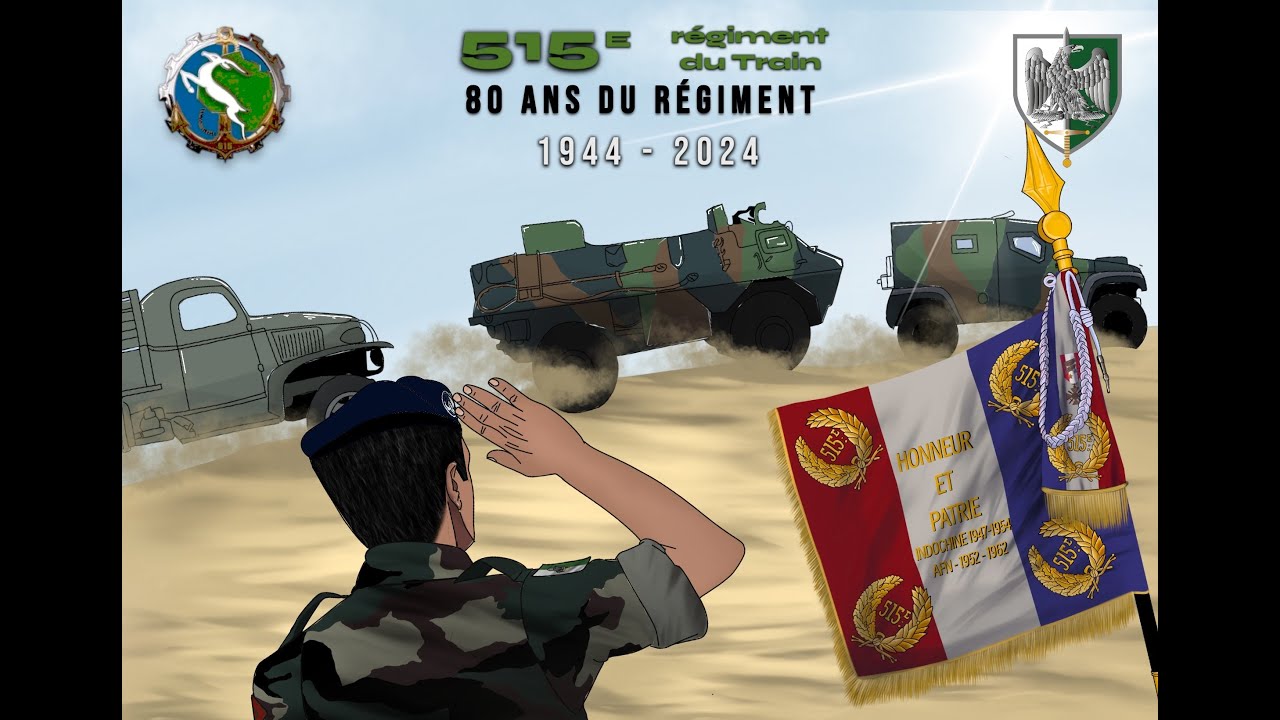515 Régiment du Train - 80 ANS - YouTube