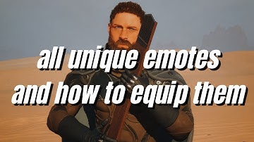 How to change emotes in Dune Awakening