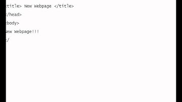 Creating a New HTML Document using Notepad