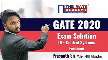 GATE 2020 Answer Key with Solutions for IN Paper – Control Systems (Memory-Based 6Qs)