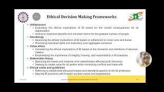The Ethics of BI | Business Intelligence | SNS Institutions