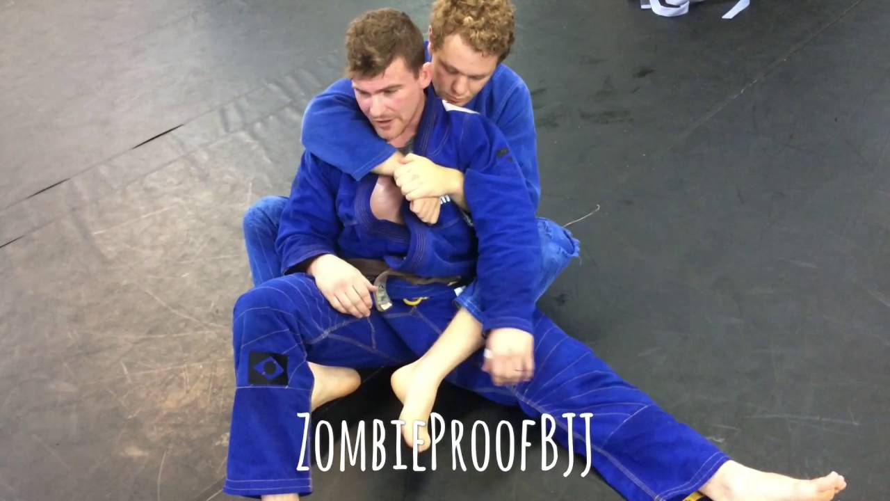 Reverse Toe Hold vs Back Control Second Hook - ZombieProof Brazilian Jiu-Jitsu / Gi Techniques