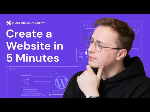 How to Create a Website in 5 MINUTES With WordPress + Hostinger AI Assistant Plugin