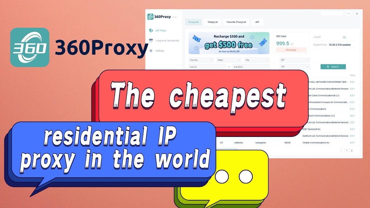 The cheapest residential IP proxy in the world!