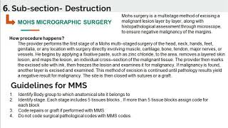 Integumentary system - Mohs Micrograhic surgery - Current Procedural Terminology