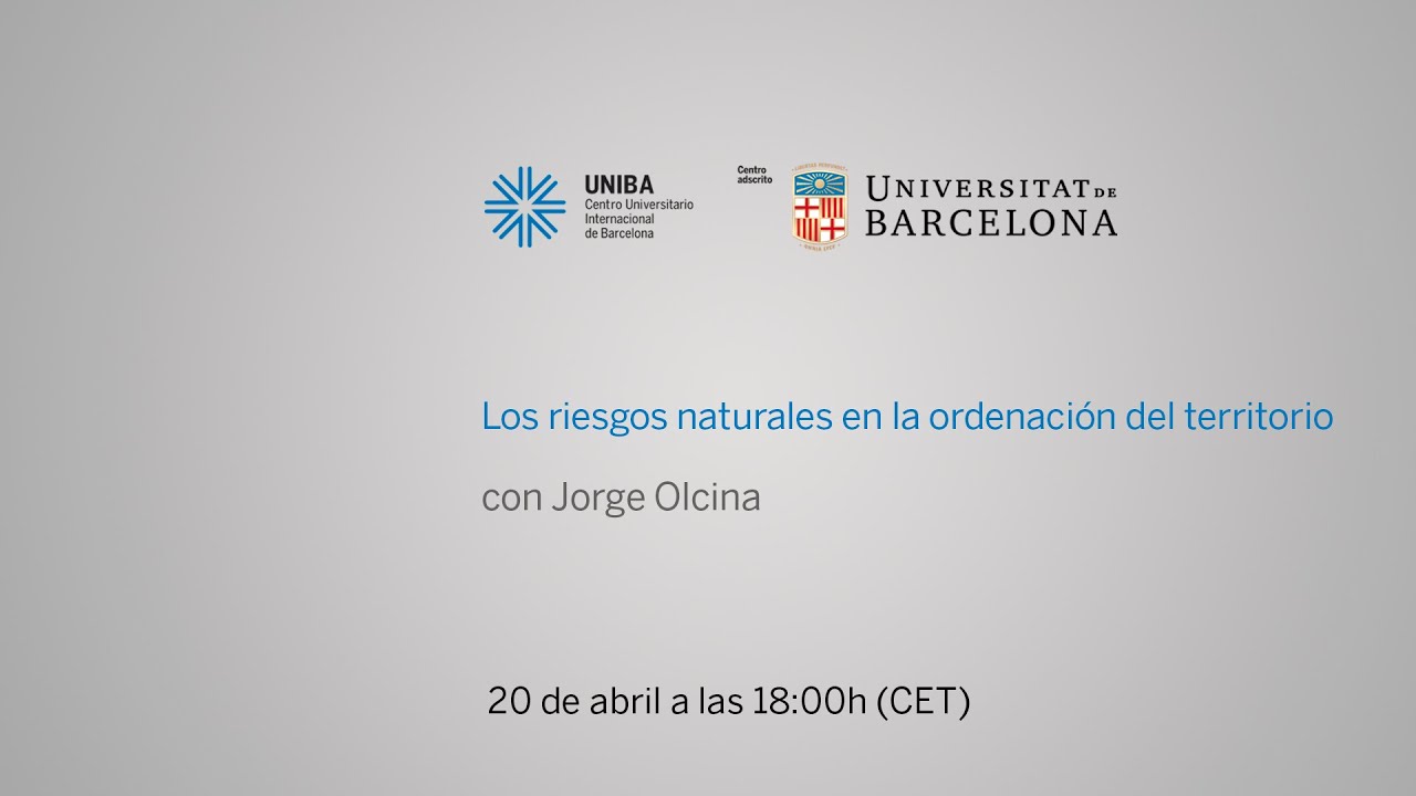 Los riesgos naturales en la ordenación del territorio