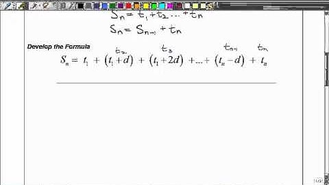 Pre-Calc11  - Seq and Ser - 1.2a Arith Ser