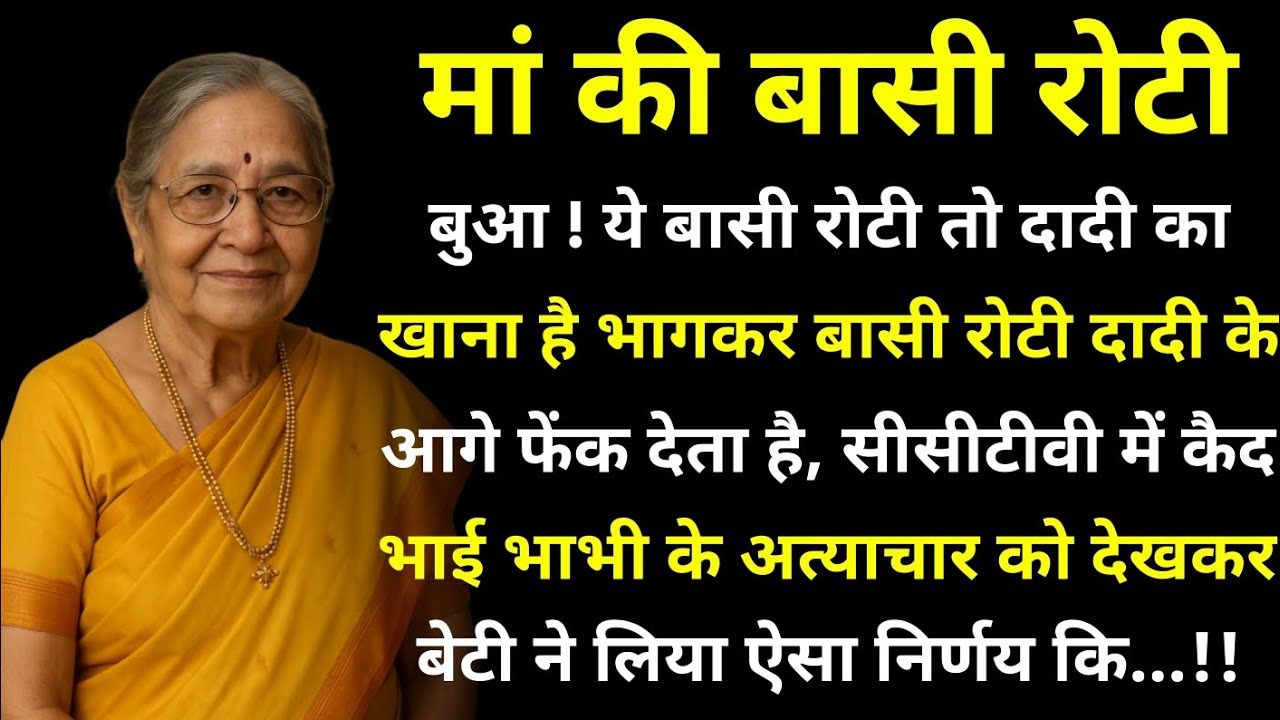 मां की बासी रोटी || गर्मियो की छुट्टी मे मायके आई बेटी ने देखा कुछ ऐसा कि होश उड गये....