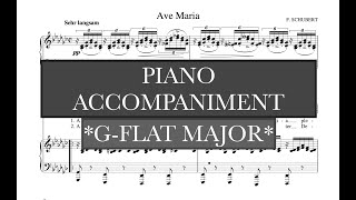 Ave Maria (Schubert) G-Flat Major Piano Accompaniment - Karaoke