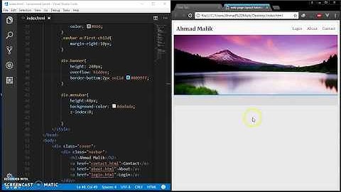Simple css 3 layout tutorial- 1 - css tricks by Ahmad Malik
