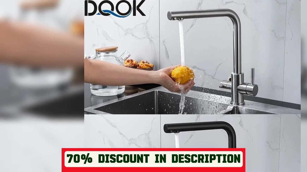 A must-have product!�DQOK Drinking Filtered Water Kitchen Faucet Purification Tap Dual Handle Fauc