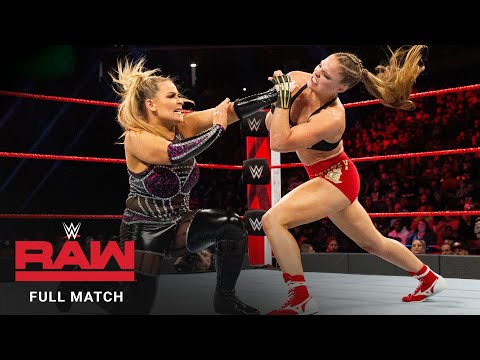 FULL MATCH - Ronda Rousey vs. Natalya – Raw Women’s Title Match: Raw, December 24, 2018