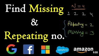 Repeat and Missing Number | Interview Bit