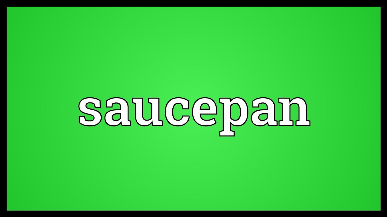 SAUCEPAN definition in American English