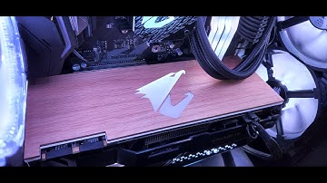 Aorus wooden RGB GPU backplate tutorial