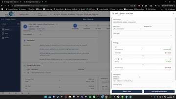 Contractor Foreman (Web Version) - Create Change Orders