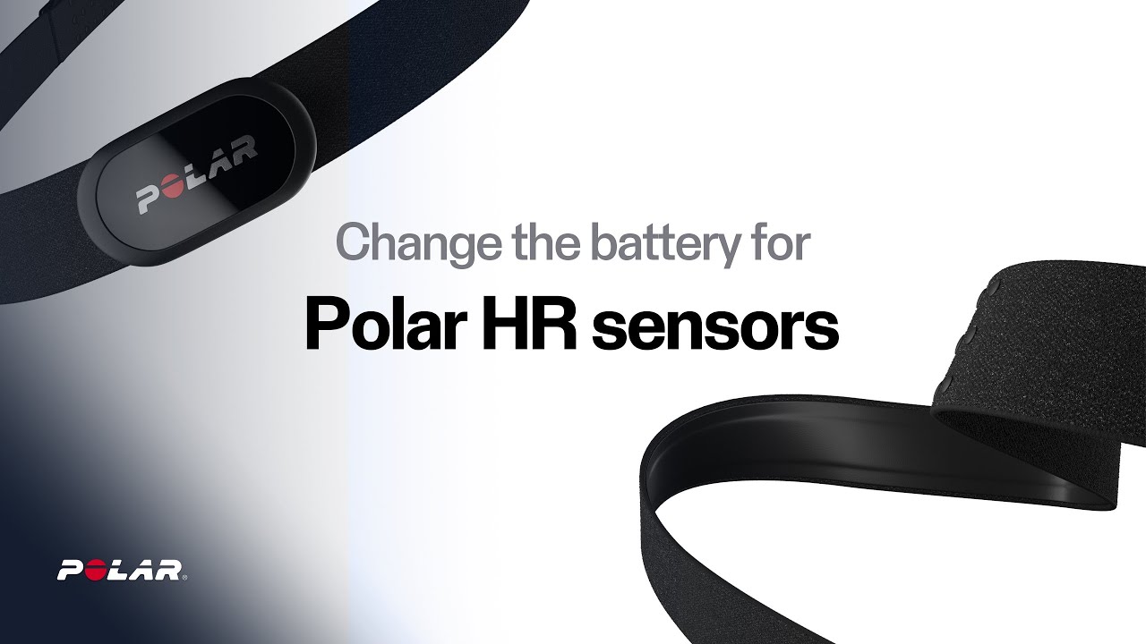 Polar rate sensors Change the battery - YouTube