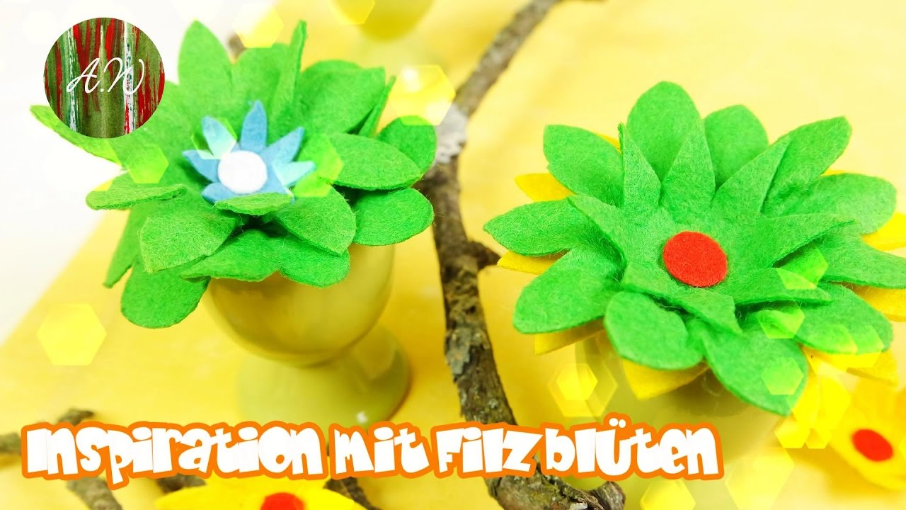 Inspiration mit Filzblüten