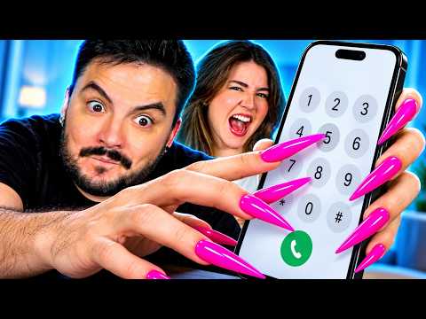 JU ME COLOCOU UNHAS POSTIÇAS E PRECISO VENCER ESSES DESAFIOS!
