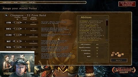 Dungeons & Dragons Online 32 Point Half Orc Druid Build