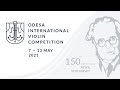 Odesa International Violin Competition (Round 1)