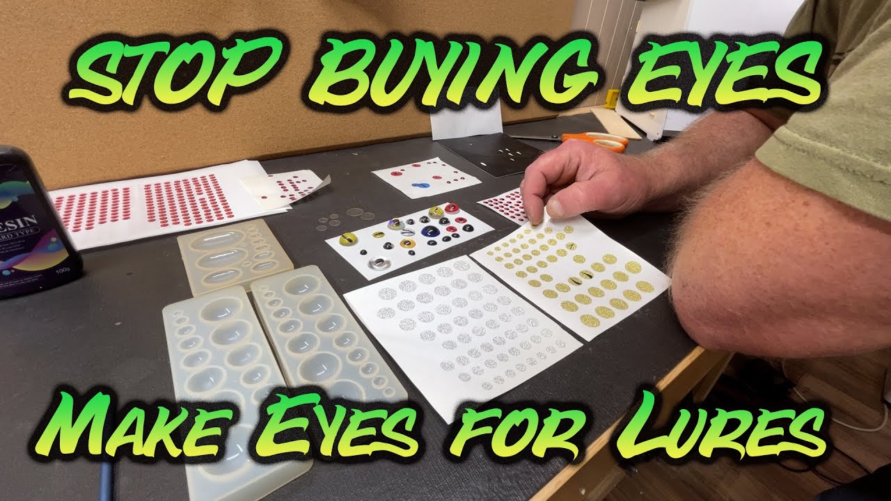 How to Make Custom 3D Eyes for Fishing Lures | Mold & Cricut Techniques with UV Resin