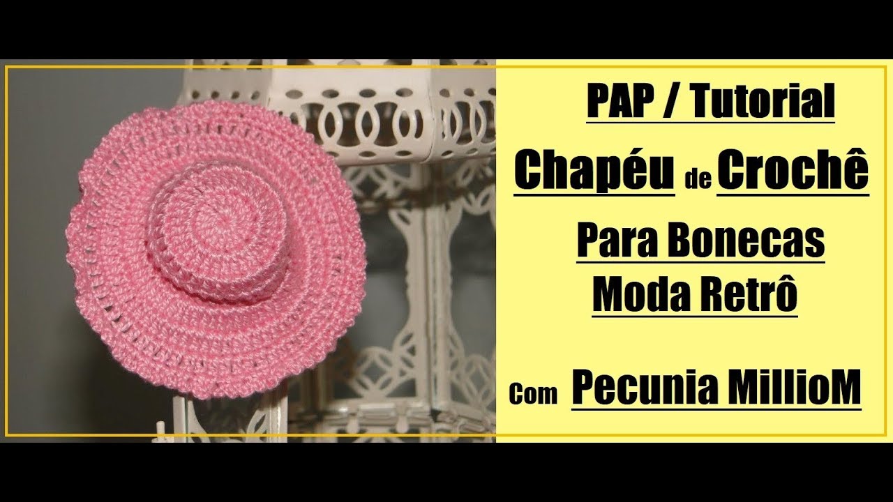 maiô, chapéu, cinto e bolero de crochê para Barbie Pecunia MM