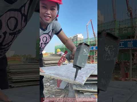 Air-Powered Nail Puller in Action