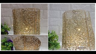 DIY home decor lampshades / How to make lampshade with recycled materials at home / craft