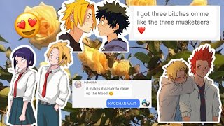 BNHA Texts || “Three Musketeers” Lyric Prank || Daddy Kaminari?!