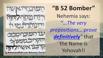 6. Eight proofs from the Masoretic Text that Adonai