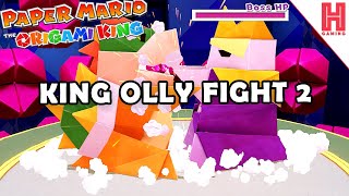 How To Beat King Olly Boss Fight 2 - Paper Mario: The Origami King screenshot 3