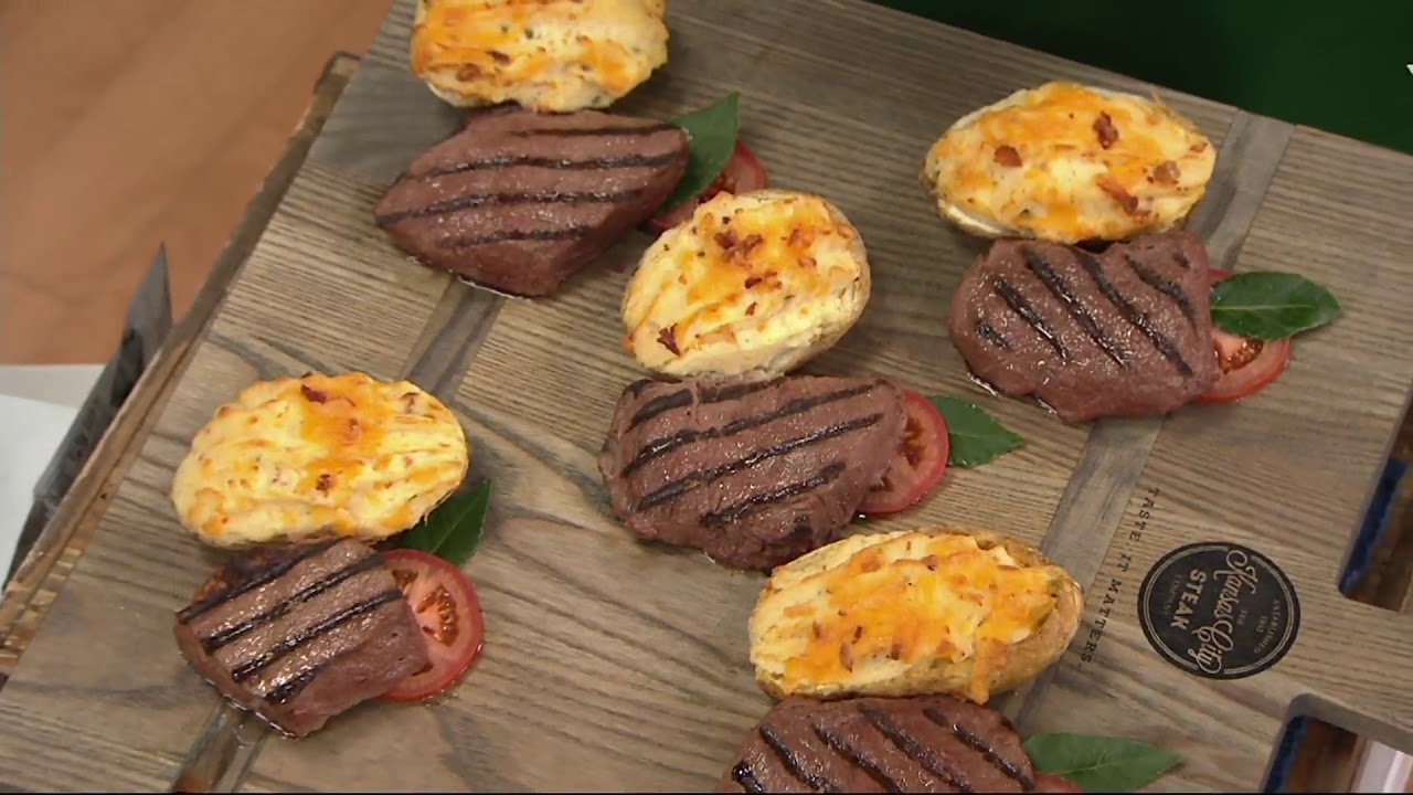 Kansas City (10) 5 oz. Top Sirloin Steaks & (10) 5 oz. Potatoes on QVC